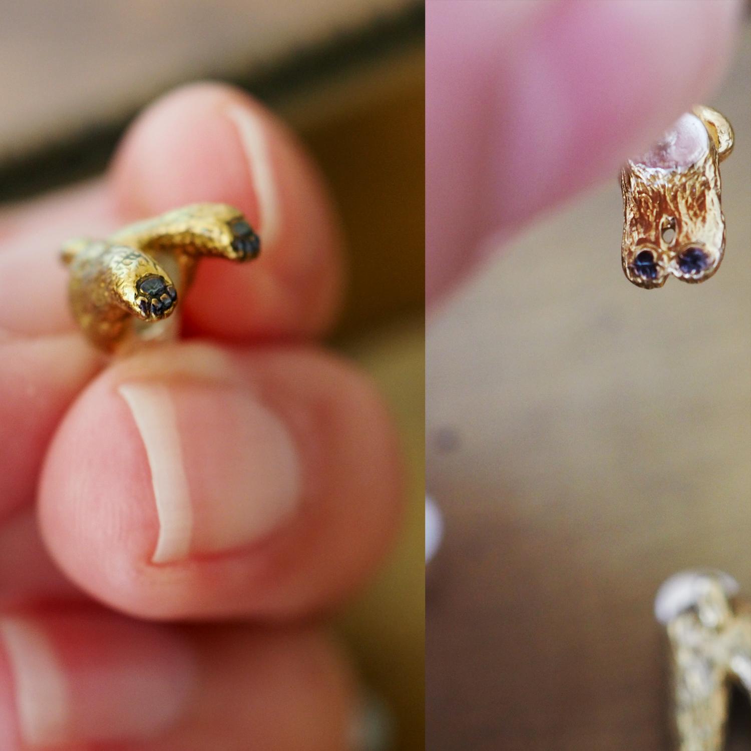 もこもこトイプードルSilverピアス 片耳 | 10枚目
